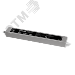 Блок питания для светодиодной ленты 50 Вт AC 100-264В Uвых 24В IP66 220х30х20мм Black