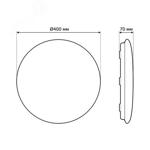 Светильник светодиодный накладной умный ДБО 25 Вт 2000 лм 2700-6500К AC 220В IP20 круг D400х70мм изменение цветовой температуры и диммирование управление по Wi-Fi Smart Home Gauss