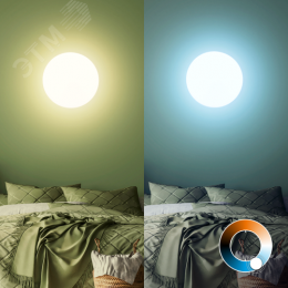 Светильник светодиодный накладной умный ДБО 25 Вт 2000 лм 2700-6500К AC 220В IP20 круг D400х70мм изменение цветовой температуры и диммирование управление по Wi-Fi Smart Home Gauss