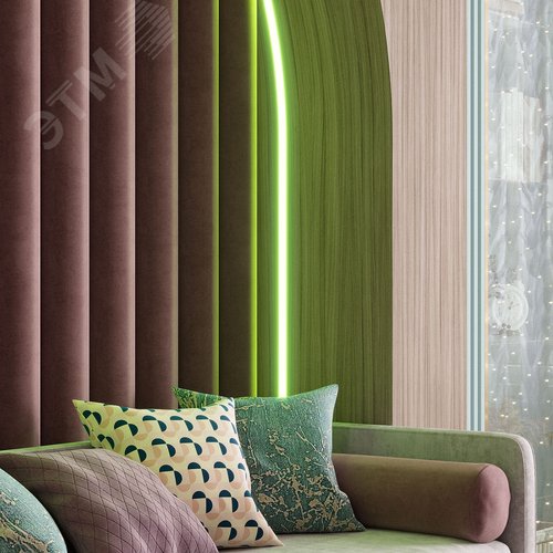 Лента светодиодная 12 Вт/м DC 24В RGB IP68 NEON термостойкая для бань и саун Gauss