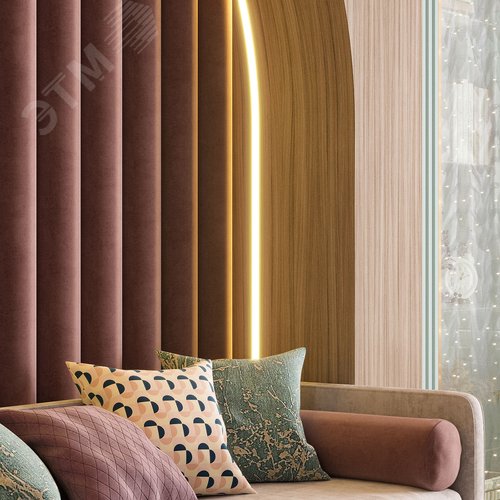 Лента светодиодная 6 Вт/м DC 24В 3000К IP20 60LED SMD2835 800 лм/м Black Gauss