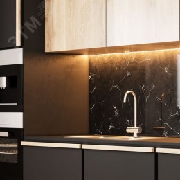 Лента светодиодная 16 Вт/м DC 24В 3000К IP20 1800 лм/м Black Gauss