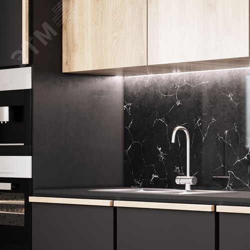 Лента светодиодная 16 Вт/м DC 24В 4000К IP20 1800 лм/м Black Gauss