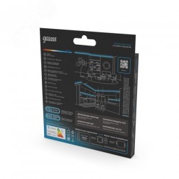 Лента светодиодная 16 Вт/м DC 24В 6500К IP20 1800 лм/м Black Gauss