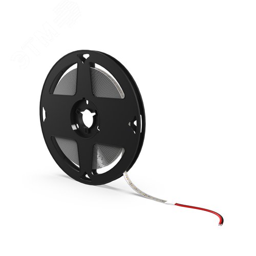 Лента светодиодная 12 Вт/м DC 24В 6500К IP65 120LED SMD2835 1400 лм/м Black Gauss