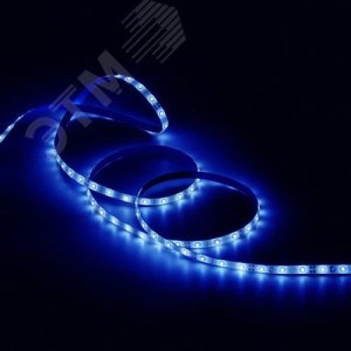 Лента светодиодная LED 2835/60-SMD 4.8 Вт/м 210 лм/м Синий DC 12В IP66 8мм (ZIP bag 5м) Elementary