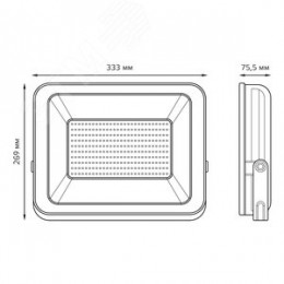 Прожектор светодиодный ДО 200 Вт 17000 Лм 6500К AC 220В IP65 290х353х34мм Elementary PROMO G2