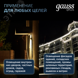 Прожектор светодиодный ДО 30 Вт 3600 Лм 6500К AC 220В IP65 128х28х160мм матированное закаленное стекло Qplus