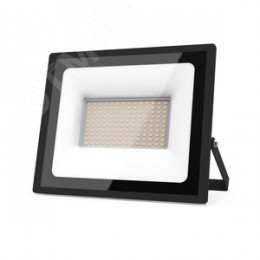 Прожектор светодиодный ДО 100 Вт 9490 лм 3000К AC 220В Черный IP65 234х245х37мм Elementary G2 Gauss