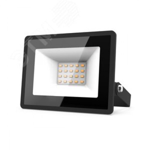Прожектор светодиодный ДО 20 Вт 1790 лм 3000К AC 220В Черный IP65 105х118х29мм Elementary G2 Gauss