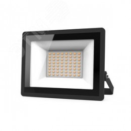 Прожектор светодиодный ДО 50 Вт 4490 лм 3000К AC 220В Черный IP65 162х174х32мм Elementary G2 Gauss