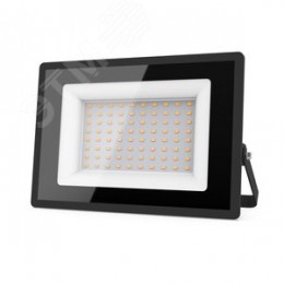 Прожектор светодиодный ДО 70 Вт 6290 лм 3000К AC 220В Черный IP65 140х208х30мм Elementary G2 Gauss