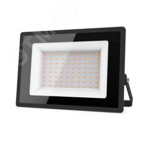 Прожектор светодиодный ДО 70 Вт 6290 лм 3000К AC 220В Черный IP65 140х208х30мм Elementary G2 Gauss