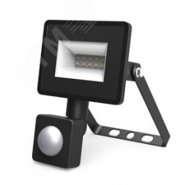 Прожектор светодиодный ДО 10 Вт 950 Лм 6500К AC 220В IP65 135х93х40 мм с датчиком движения Elementary-S