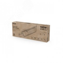 Светильник уличный консольный ДКУ 100 Вт 10000 лм 4000К AC 220В IP65 420х160х57мм широкая КСС Ш Avenue