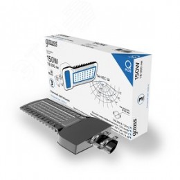 Светильник уличный консольный ДКУ 150 Вт 18000 лм 5000К AC 220В IP65 535х260х64мм широкая КСС Ш Qplus