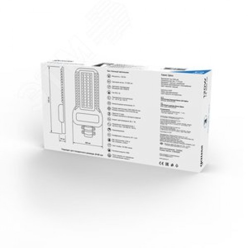 Светильник уличный консольный ДКУ 120 Вт 14400 лм 5000К AC 220В IP65 535х260х64мм широкая КСС Ш Qplus