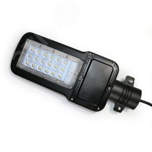 Светильник уличный консольный ДКУ 30 Вт 3600 лм 5000К AC 220В IP65 370х145х45мм широкая КСС Ш Qplus