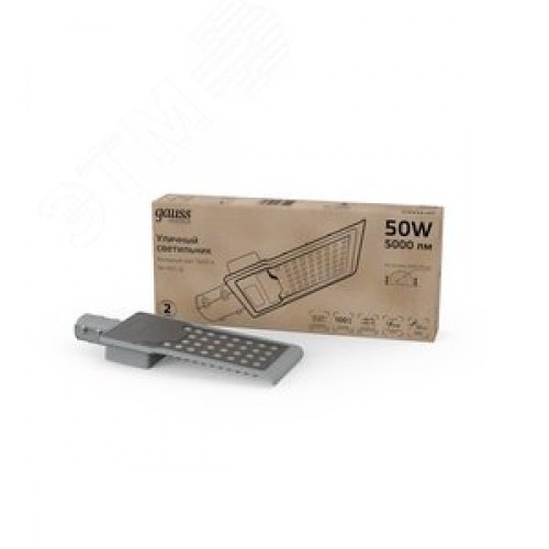 Светильник уличный консольный ДКУ 50 Вт 5000 лм 5000К AC 220В IP65 355х155х57мм косинусная КСС Д Avenue