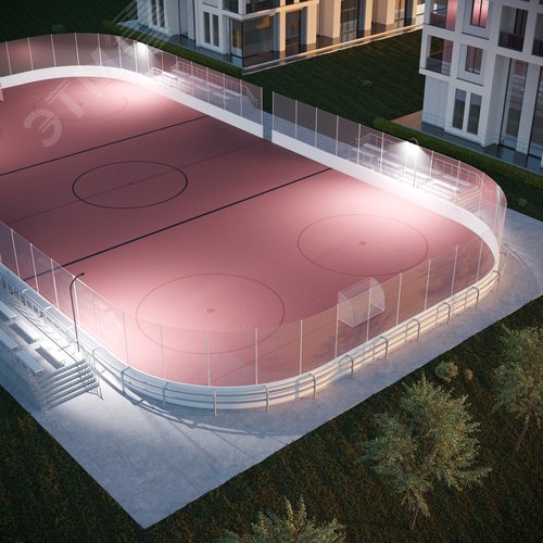 Прожектор светодиодный ДО 100 Вт 10500 Лм 6500К AC 220В IP65 210х32х283 мм матированное закаленное стекло Qplus