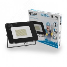 Прожектор светодиодный ДО 150 Вт 13500 Лм 6500К AC 220В IP65 286х295х39мм Elementary G2