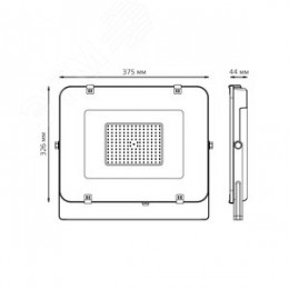 Прожектор светодиодный ДО 150 Вт 13500 Лм 6500К AC 220В IP65 286х295х39мм Elementary G2