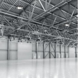 Светильник светодиодный промышленный ДСП 100 Вт 12000 лм 5000К AC 220В IP65 D230х88мм стекло угол 120 грд UFO