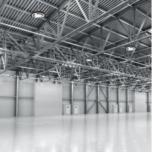 Светильник светодиодный промышленный ДСП 100 Вт 12000 лм 5000К AC 220В IP65 D230х88мм стекло угол 120 грд UFO