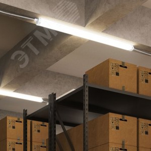 Светильник промышленный линейный ДСП 36 Вт 3600 лм 4000К AC 220В IP65 1170х60х55мм матовый сквозная проводка соеденяется в линию UNIVERSAL