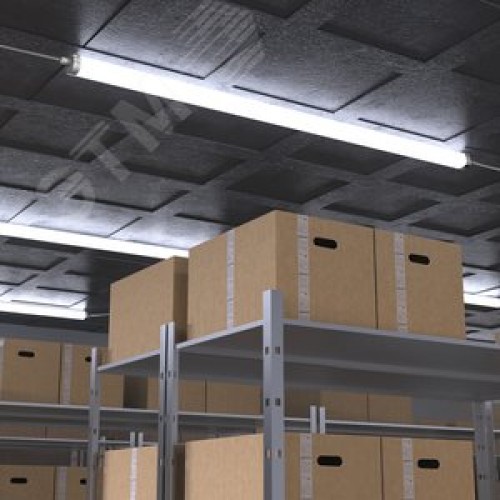 Светильник промышленный линейный ДСП 45 Вт 4550 лм 6500К AC 220В IP65 1470х60х55мм матовый сквозная проводка соеденяется в линию UNIVERSAL