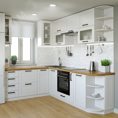 Светильник светодиодный ДВО 4.5 Вт 300 лм 4000К AC 220В IP20 круг D95х26мм монт d75мм Пластик Basic