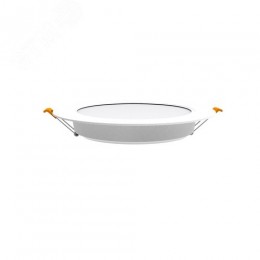 Светильник светодиодный ДВО 12 Вт 1000 лм 4000К AC 220В IP20 круг D145х26мм монт d120мм Пластик Basic