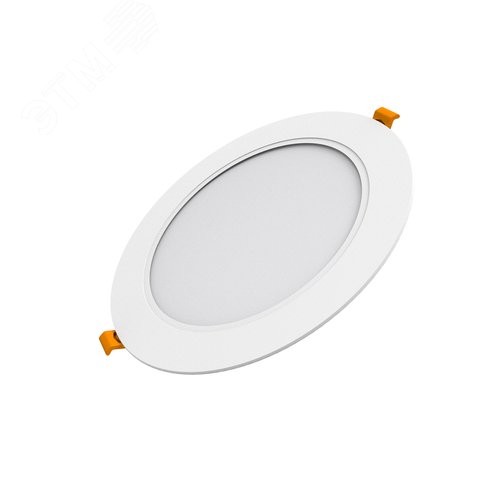 Светильник светодиодный ДВО 12 Вт 1000 лм 4000К AC 220В IP20 круг D145х26мм монт d120мм Пластик Basic