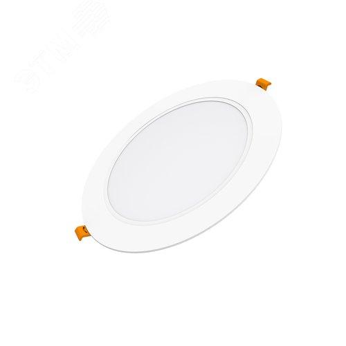 Светильник светодиодный ДВО 18 Вт 1600 лм 4000К AC 220В IP20 круг D170х26мм монт d140мм Пластик Basic