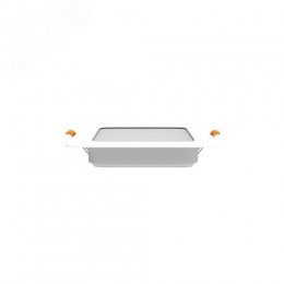 Светильник светодиодный ДВО 9 Вт 720 лм 4000К AC 220В IP20 квадрат 120х120х26мм монт разм 90х90мм Пластик Basic