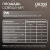 Светильник светодиодный ДВО 9 Вт 720 лм 4000К AC 220В IP20 квадрат 120х120х26мм монт разм 90х90мм Пластик Basic
