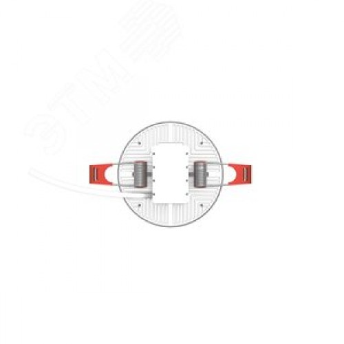 Светильник светодиодный ДВО 9 Вт 800 лм 4000К AC 220В IP20 круг D85х29мм монт d75мм Алюминий безрамочный Elementary