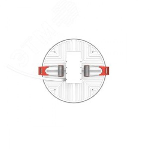 Светильник светодиодный ДВО 17 Вт 1600 лм 4000К AC 220В IP20 круг D119х29мм монт d95мм Алюминий безрамочный Elementary