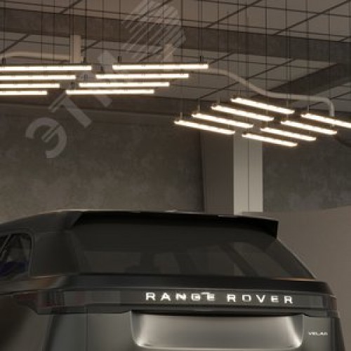 Светильник под светодиодную лампу ДСП 1хG13 AC 220В IP65 665х60х55мм Пластик сквозная проводка для лампы 600мм LITE