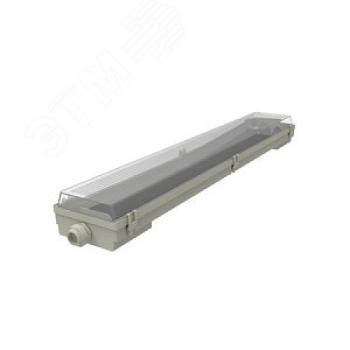 Светильник под светодиодную лампу ДСП 2хG13 AC 220В IP65 665х85х55мм Пластик сквозная проводка для лампы 600мм LITE