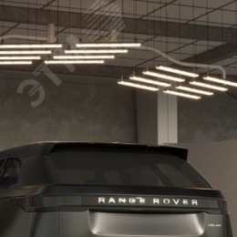 Светильник под светодиодную лампу ДСП 2хG13 AC 220В IP65 665х85х55мм Пластик сквозная проводка для лампы 600мм LITE