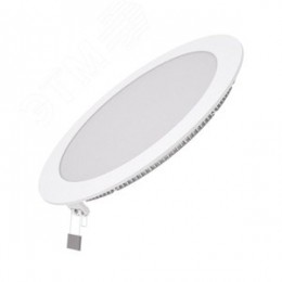 Светильник светодиодный ДВО 18 Вт 1560 лм 6500К AC 220В IP20 круг D225х22мм монт d210мм Алюминий тонкий Slim