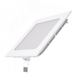 Светильник светодиодный ДВО 9 Вт 660 лм 4000К AC 220В IP20 квадрат 145х145х22мм монт разм 155х155мм Алюминий тонкий Slim