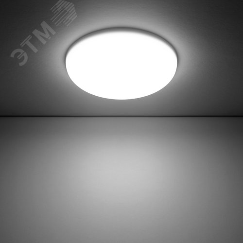 Светильник светодиодный ДВО 18 Вт 1800 Лм 4000К AC 220В IP20 круг D120х27 мм монт d106 мм Пластик безрамочный Frameless