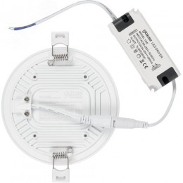 Светильник светодиодный ДВО 18 Вт 1800 Лм 4000К AC 220В IP20 круг D120х27 мм монт d106 мм Пластик безрамочный Frameless