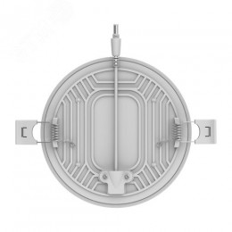 Светильник светодиодный ДВО 24 Вт 2400 Лм 4000К AC 220В IP20 круг D 170х27 мм, монтажный d 155 мм пластик безрамочный Frameless