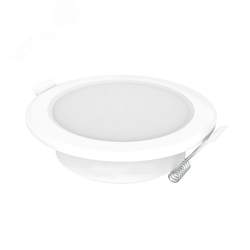 Светильник светодиодный ДВО 5.5 Вт 460 лм 4000К AC 220В IP20 круг D95х26мм монт d75мм Пластик Elementary