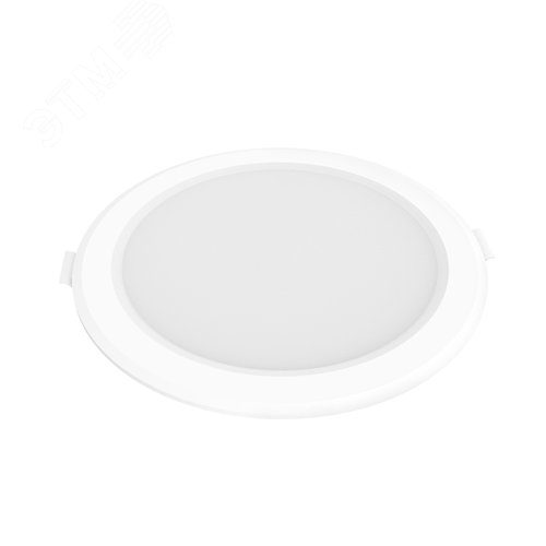 Светильник светодиодный ДВО 13 Вт 1000 лм 4000К AC 220В IP20 круг D145х26мм монт d120мм Пластик Elementary Gauss