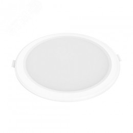 Светильник светодиодный ДВО 20 Вт 1700 лм 4000К AC 220В IP20 круг D170х26мм монт d140мм Пластик Elementary