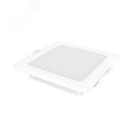 Светильник светодиодный ДВО 10 Вт 780 лм 4000К AC 220В IP20 квадрат 120х120х26мм монт разм 90х90мм Пластик Elementary